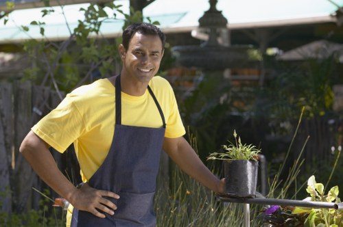 Materials, waste handling and finish quality in garden work